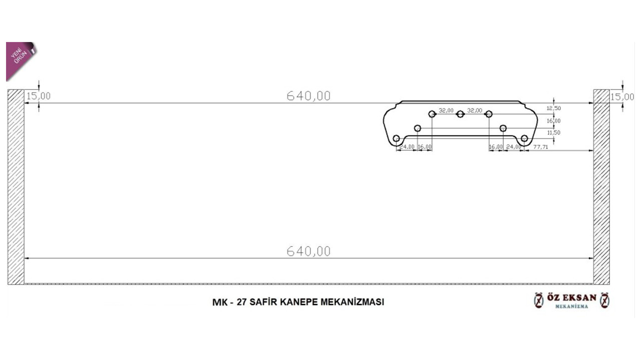 MK27 - Safir Kanepe Mekanizması ( Duvara Yakın 6 cm ) - 3