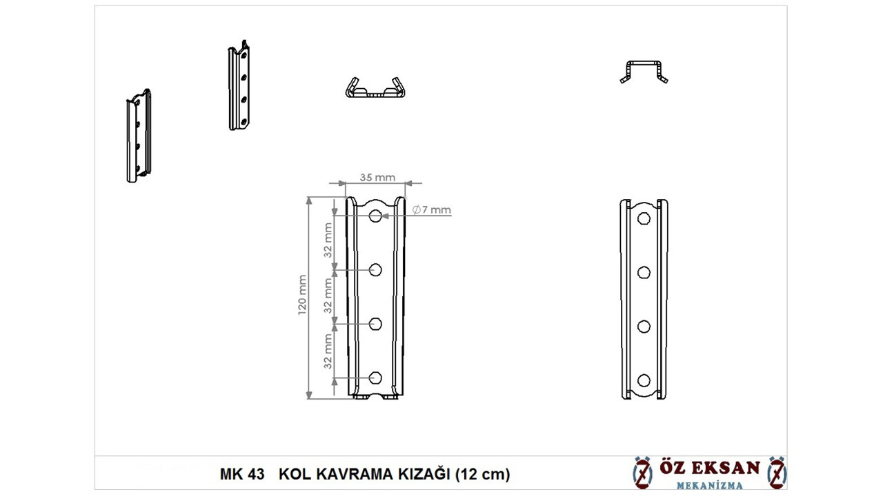 MK43 - Kol Kavrama Kızağı (12 cm) - 2