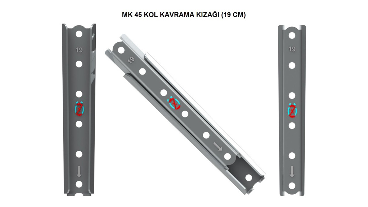 MK45 - Kol Kavrama Kızağı (19 cm) - 1