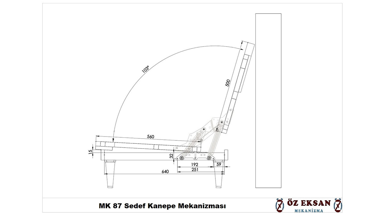 MK87 - Sedef Kanepe Mekanizması - 4